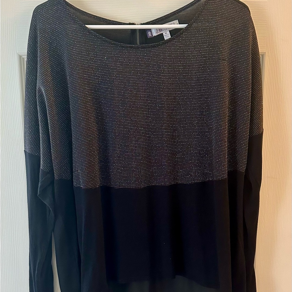 Black Sparkling Women's Top